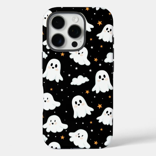 Spookachtige Schattigee Halloween Ghost Cloudy Sta Case-Mate iPhone Case (Achterkant)