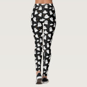 Spookachtige Schattigee Halloween Ghost Cloudy Sta Leggings (Achterkant)