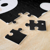 Spookachtige Schattigee Halloween Ghost Cloudy Sta Legpuzzel (Zijkant)