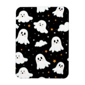 Spookachtige Schattigee Halloween Ghost Cloudy Sta Magneet (Verticaal)
