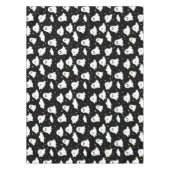 Spookachtige Schattigee Halloween Ghost Cloudy Sta Tafelkleed (Voorkant)