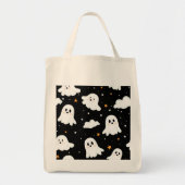 Spookachtige Schattigee Halloween Ghost Cloudy Sta Tote Bag (Voorkant)