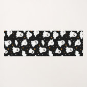 Spookachtige Schattigee Halloween Ghost Cloudy Sta Yogamat (Achterkant (horizontaal))