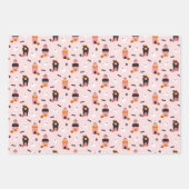 Spookachtige Schattigee Halloween-patronen Inpakpapier Vel (Voorkant)