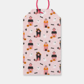 Spookachtige Schattigee Halloween spookhuizen Cadeaulabel (Achterkant)