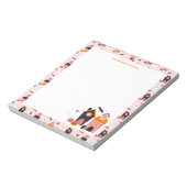 Spookachtige Schattigee Halloween spookhuizen Notitieblok (Linkerzijde)