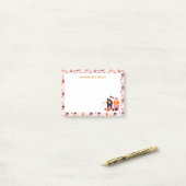 Spookachtige Schattigee Halloween spookhuizen Post-it® Notes (Op bureau)
