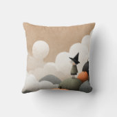 Spookachtige Schattigee heksenkunst Halloween Nurs Kussen (Achterkant)