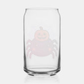 Spookachtige Schattigee Kawaii Halloween Spider Blikvorm Glas (Voorkant)