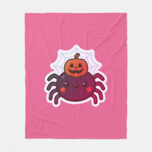 Spookachtige Schattigee Kawaii Halloween Spider Fleece Deken