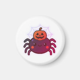 Spookachtige Schattigee Kawaii Halloween Spider Magneet