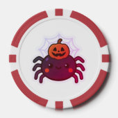 Spookachtige Schattigee Kawaii Halloween Spider Poker Chips (Voorkant)