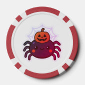 Spookachtige Schattigee Kawaii Halloween Spider Poker Chips (Achterkant)