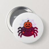 Spookachtige Schattigee Kawaii Halloween Spider Ronde Button 7,6 Cm (Voorkant /achterkant)