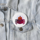 Spookachtige Schattigee Kawaii Halloween Spider Ronde Button 7,6 Cm (In situ)
