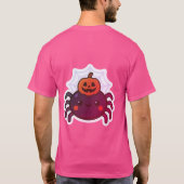 Spookachtige Schattigee Kawaii Halloween Spider T-shirt (Achterkant)