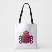 Spookachtige Schattigee Kawaii Halloween Spider Tote Bag (Voorkant)