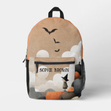 Spookachtige Schattigee Waterverf Halloween Witch 