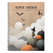 Spookachtige Schattigee Waterverf Halloween Witch 