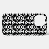 Spookachtige schedel op een zwarte achtergrond Case-Mate iPhone case (Achterkant (horizontaal))
