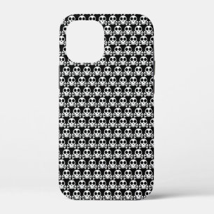 Spookachtige schedel op een zwarte achtergrond Case-Mate iPhone case