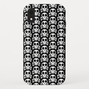 Spookachtige schedel op een zwarte achtergrond Case-Mate iPhone case