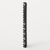 Spookachtige schedel op een zwarte achtergrond Case-Mate iPhone case (Achterkant/links)