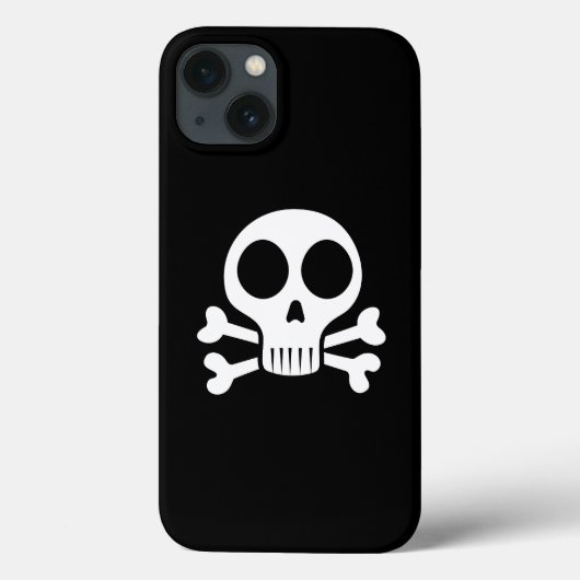 Spookachtige schedel op een zwarte achtergrond Case-Mate iPhone case (Achterkant)