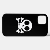 Spookachtige schedel op een zwarte achtergrond Case-Mate iPhone case (Achterkant (horizontaal))