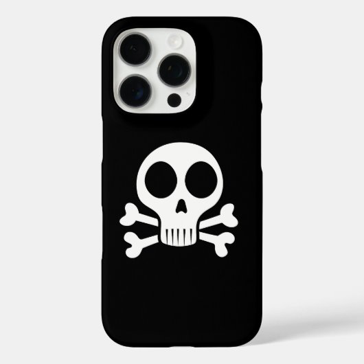 Spookachtige schedel op een zwarte achtergrond Case-Mate iPhone case (Achterkant)