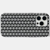 Spookachtige schedel op een zwarte achtergrond Case-Mate iPhone case (Achterkant (horizontaal))