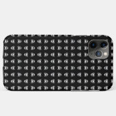Spookachtige schedel op een zwarte achtergrond Case-Mate iPhone case (Achterkant (horizontaal))