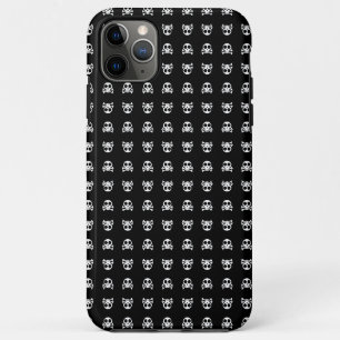 Spookachtige schedel op een zwarte achtergrond Case-Mate iPhone case