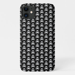 Spookachtige schedel op een zwarte achtergrond Case-Mate iPhone case