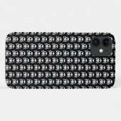 Spookachtige schedel op een zwarte achtergrond Case-Mate iPhone case (Achterkant (horizontaal))