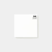 Spookachtige schedel op een zwarte achtergrond post-it® notes (Voorkant)