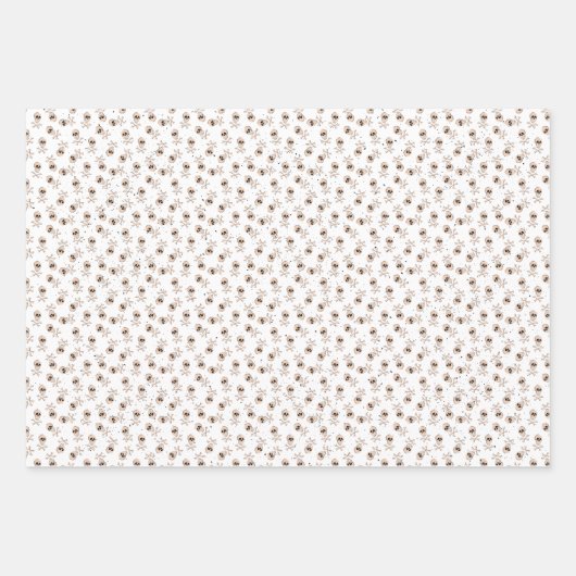 Spookachtige schedels en grafstenen Halloween Inpakpapier Vel (Voorkant 3)