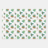 Spookachtige schedels en grafstenen Halloween Inpakpapier Vel (Voorkant)