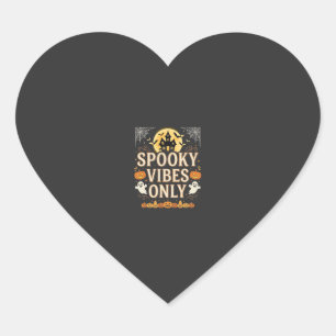 Spookachtige Sfeer Alleen Halloween Geesten Kastee Hart Sticker