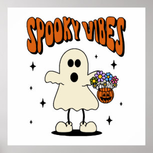 Spookachtige sfeer geest poster