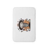 Spookachtige skelet luiaard truc voor de behandeli badmat (Voorkant Verticaal)