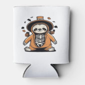 Spookachtige skelet luiaard truc voor de behandeli blikjeskoeler (Voorkant)