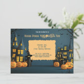 Spookachtige Soiree Kaart (Staand voorkant)