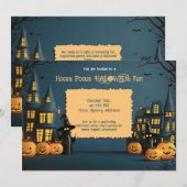 Spookachtige Soiree Kaart (Voorkant / Achterkant)