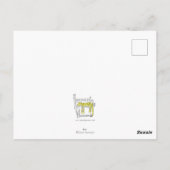 Spookachtige spin 'Boe!' Halloween-briefkaart Briefkaart (Achterkant)