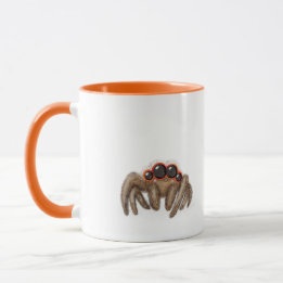 Spookachtige spin 'Boe!' Halloween-mok Mok