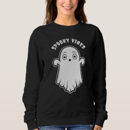 Spookachtige Stemming Geest Schattig Cartoon Geest Trui