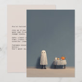 Spookachtige Theepartij Sfeer Kaart (Voorkant / Achterkant)