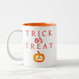Spookachtige Trick or treat Jack-o'-lantaarn Hallo Tweekleurige Koffiemok
