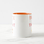 Spookachtige Trick or treat Jack-o'-lantaarn Hallo Tweekleurige Koffiemok (Center)